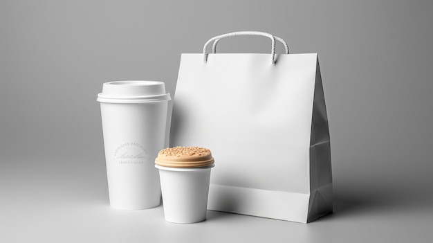 Foto fast-food-verpackungs-branding-mockup