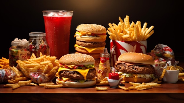 Foto fastfood-hintergründe