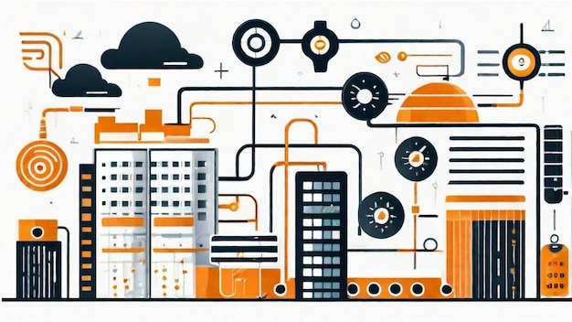 Foto faszinierende iot-sensortechnologie