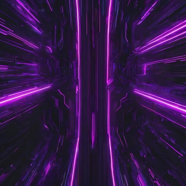 Faszinierender digitaler Hintergrund mit abstrakten Linien in Neonviolett und Grau, der ein visuelles