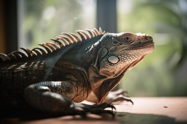 Foto faszinierender leguan