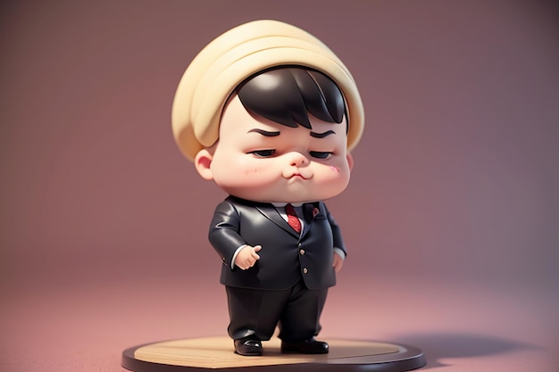 Fat Boy estilo de personagem de desenho animado estilo anime papel de parede gordo modelo de fundo renderização de personagem