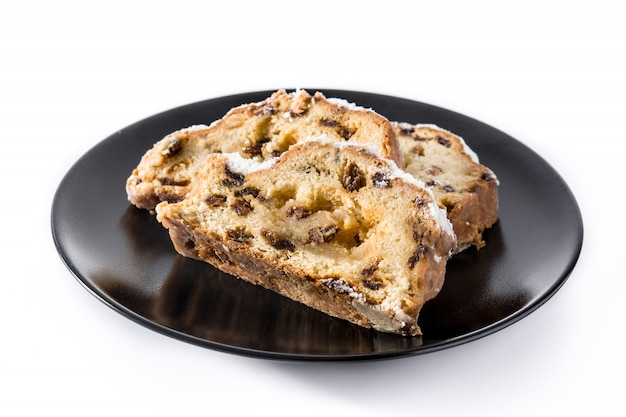 Fatia de frutas stollen de Natal