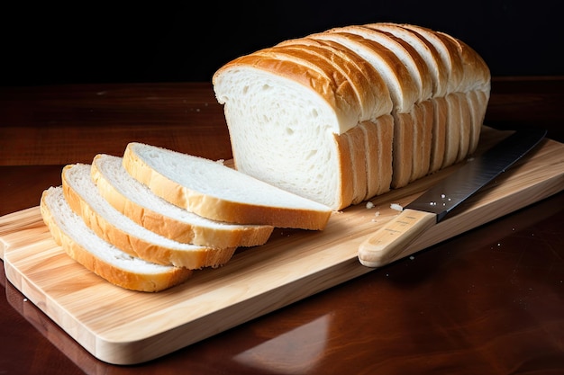 Fatia de pão branco