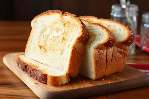 Foto fatia única de pão branco