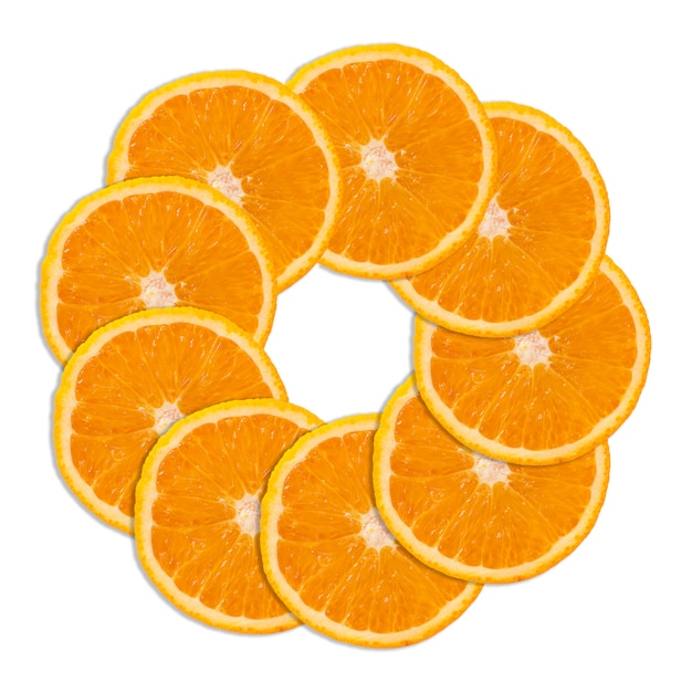 fatias de fruta laranja