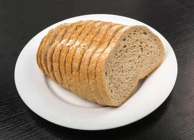 Fatias de pão isoladas