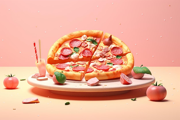 Foto fatias de pizza fotografia estilo estético