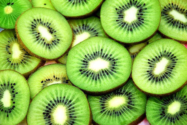 fatias frescas de fundo de kiwi