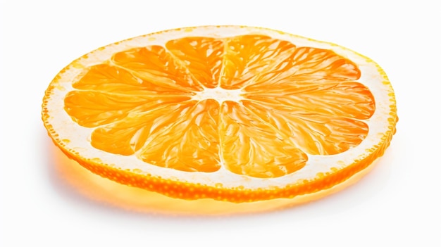 Fatias secas de laranja isoladas sobre fundo branco