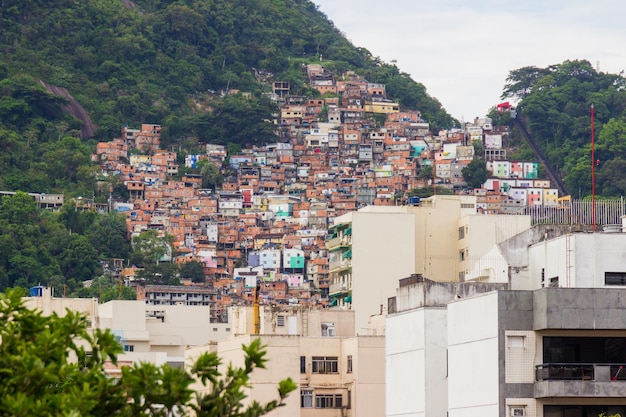 Favela de santa marta no rio de janeiro brasil