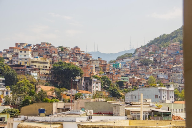 Favela do Cantagalo no bairro de Ipanema do Rio de Janeiro