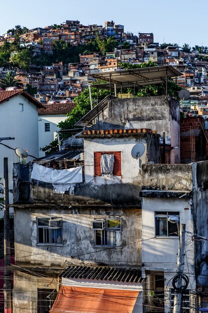 Favella no rio de janeiro, brasil.