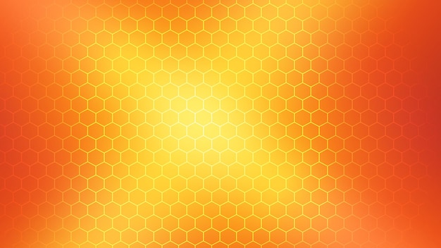Favos de mel em um fundo de favo de mel, laranja, amarelo, laranja, padrão, fundo, padrão, papel de parede hd