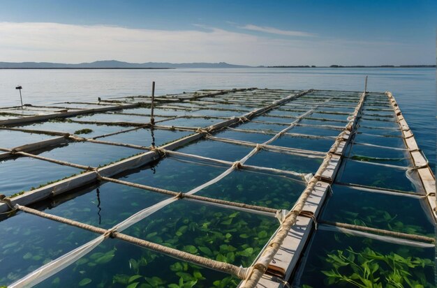 Fazenda de aquicultura sustentável