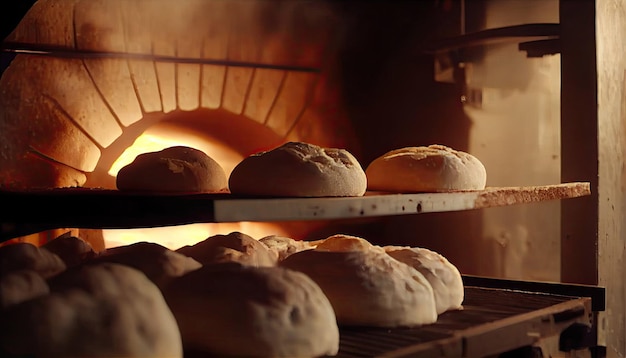 Fazendo a produção de pão no forno Por trás da cena da padaria com tecnologia Generative AI