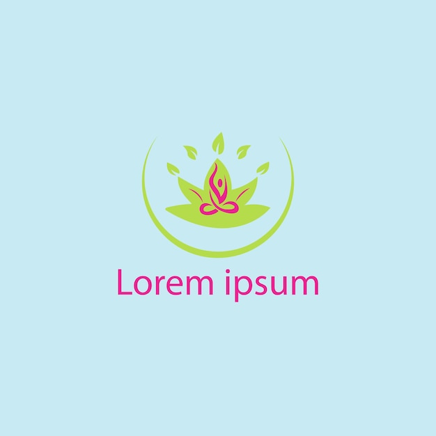 fazer design de logotipo de yoga de bem-estar médico