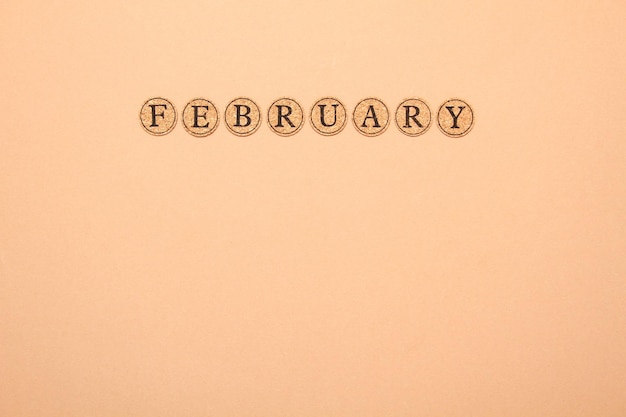 febrero para el calendario