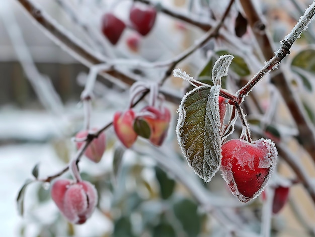 Februar Valentinstag eine Feier der Liebe inmitten der anhaltenden Kälte Herzen Erwärmung der frostigen Luft