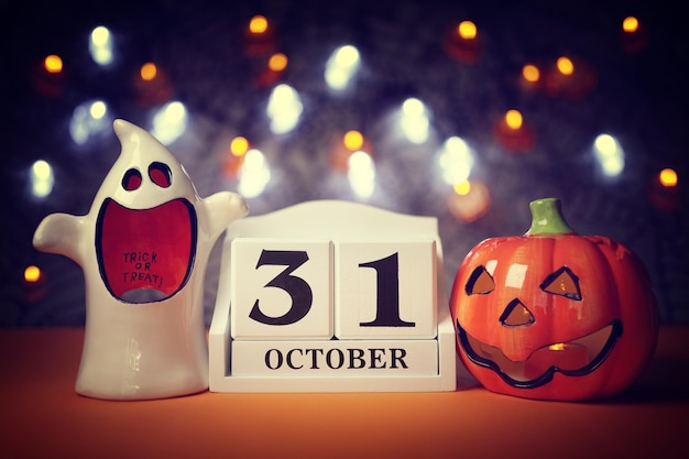 Foto fecha del calendario de halloween