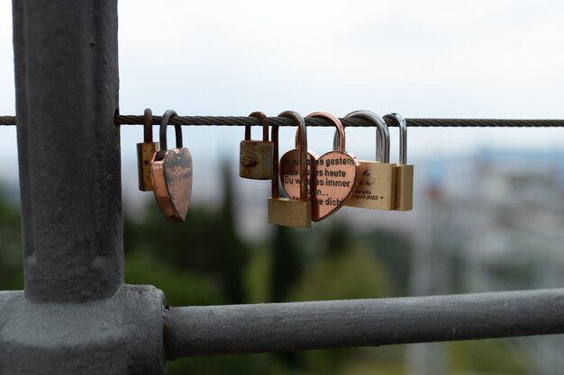 Fechaduras de amor no Barcelona