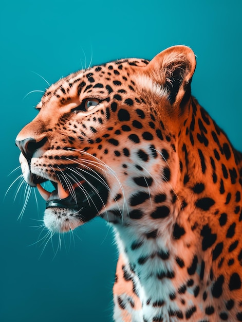 Fechar foto de leopardo