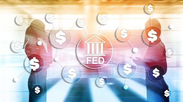 Fed Federal Reserve System Usa Bankenfinanzsystem Geschäftskonzept