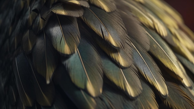 Feder-Nahaufnahme-Flügelvogel