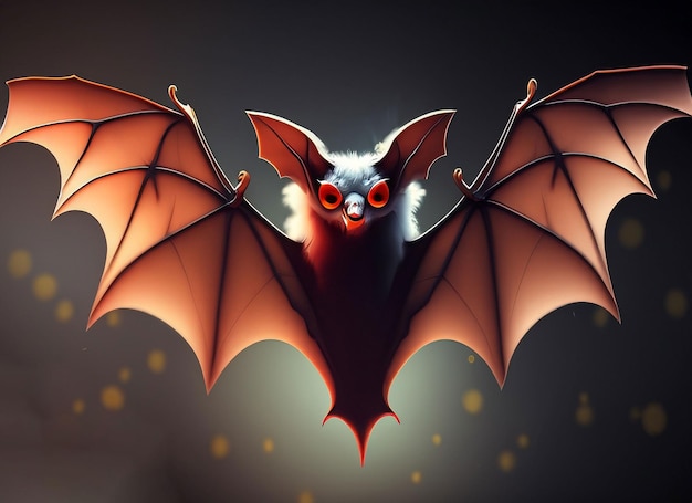 Feenfledermaus-Halloween-Hintergrund