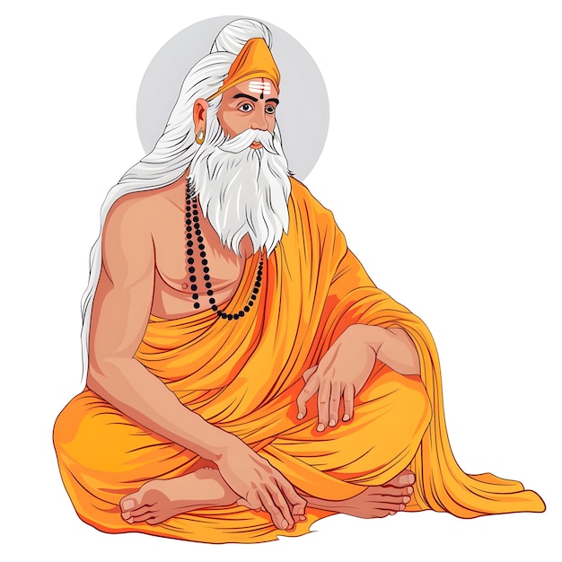 Feier der Guru-Purnima-Illustration Eine Hommage an die Lehrer