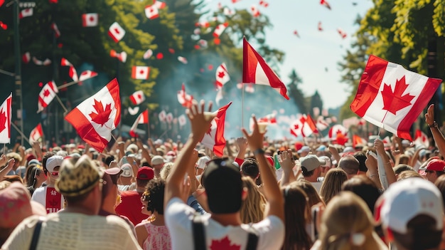 Feier des Canada Day oder des Dominion Day