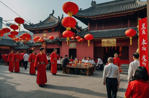 Foto feier des chinesischen neujahrs