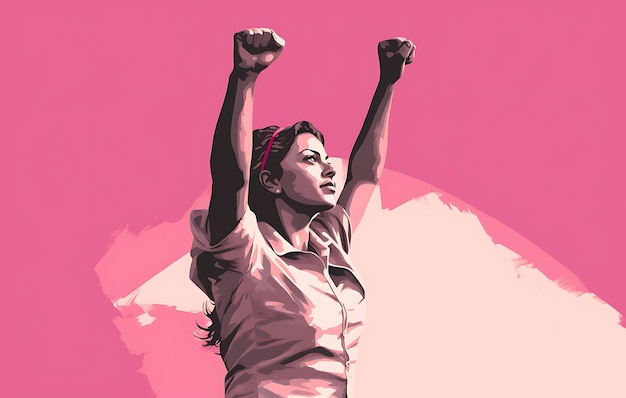 Feier des Internationalen Frauentages Die Stärkung der Frauen weltweit Vector Graphic illutration