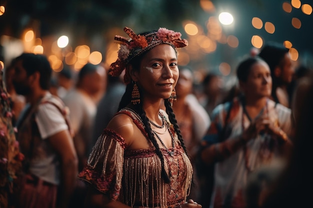 Feier Festa Junina mit brasilianischen Elementen bunte Laternen und Wimpel Juni-Festival schön bunt mit brasilianischen Elementen bunte Laternen und Wimpel