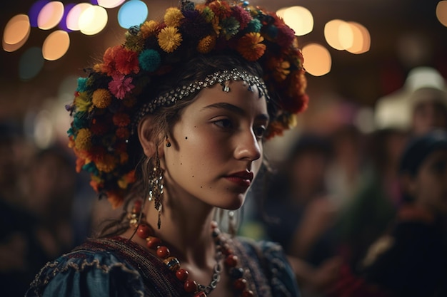 Feier Festa Junina mit brasilianischen Elementen bunte Laternen und Wimpel Juni-Festival schön bunt mit brasilianischen Elementen bunte Laternen und Wimpel