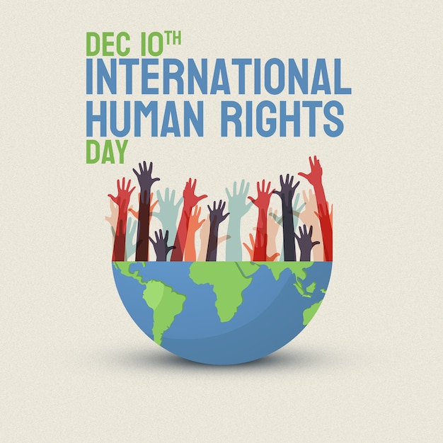 Foto feier zum internationalen tag der menschenrechte