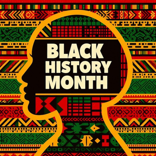 Feierliches Bild des Black History Month. Black History Month-Banner. Black History Month-Plakat