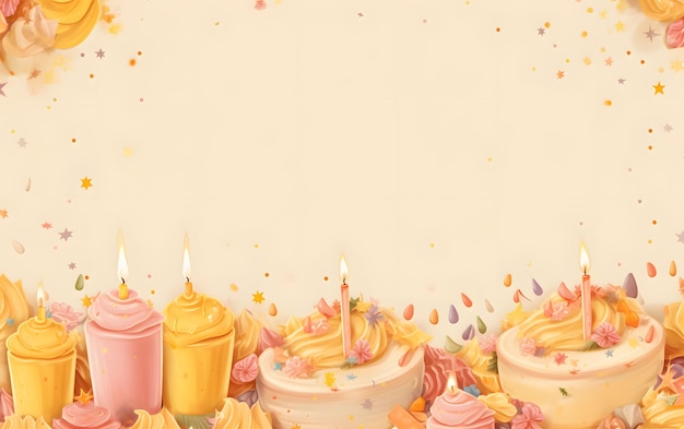 Feierlichkeiten Glücklicher Geburtstag Baby Illustration Hintergrund