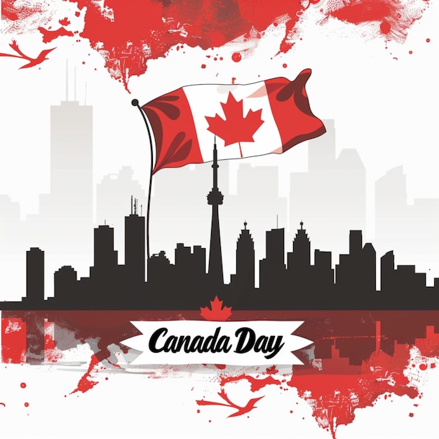Foto feiern des nationaltags kanadas am 1. juli