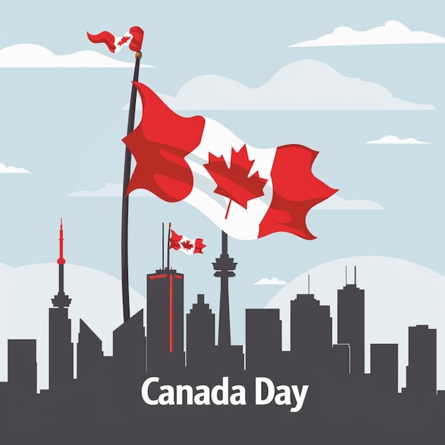 Foto feiern des nationaltags kanadas am 1. juli