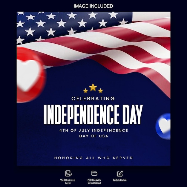 Feiern des Unabhängigkeitstages - 4. Juli in den USA