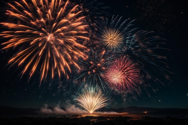 feiern frohes neues jahr und frohe weihnachten feuerwerk isoliert auf schwarzem isolierten hintergrund