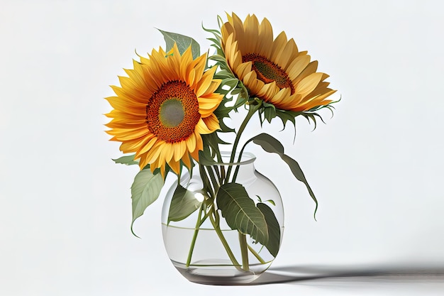 Feiern Sie die Wärme von Sonnenblumen Generative Ai