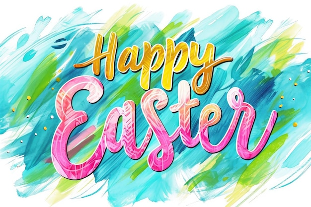 Feiern Sie Ostern in Farbe Unsere lebendigen Ostern-Farbschriften bringen Freude und Feierlichkeit Ideal für die Erstellung fröhlicher Banner und Grußkarten, die den Geist des Urlaubs einfangen