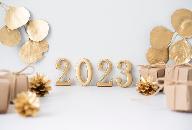 Feiertagskarte für das neue Jahr 2023