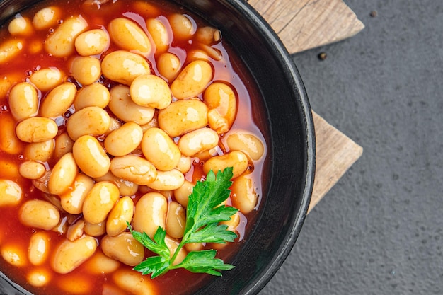 feijão molho de tomate feijão segundo prato comida saudável porção fresca refeição saudável comida dieta lanche