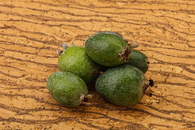 Feijoa de fruta doce verde tropical