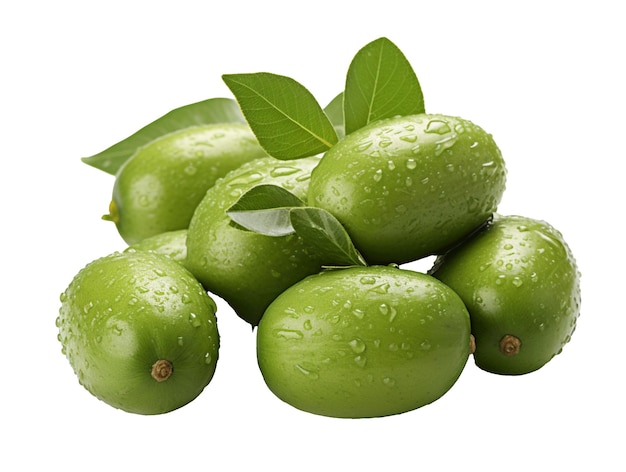 Feijoa Fruto em fundo branco