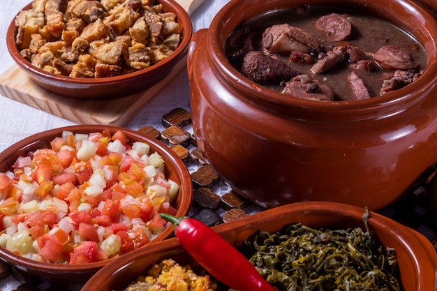 Feijoada, die brasilianische Küchentradition und typisches Essen.