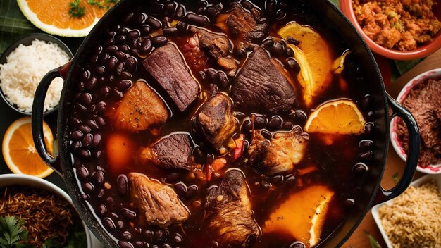 Foto feijoada es una comida típica brasileña